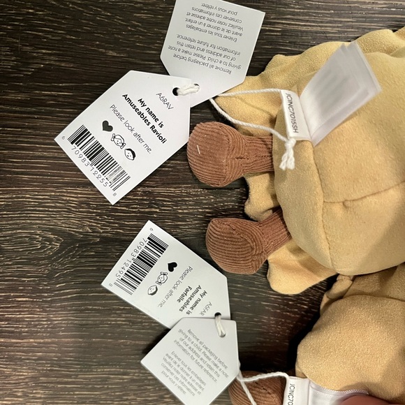 Jellycat Amuseables Ravioli & Amuseables Farfa bundle W/DustBag Authentic NWT US - Picture 6 of 6